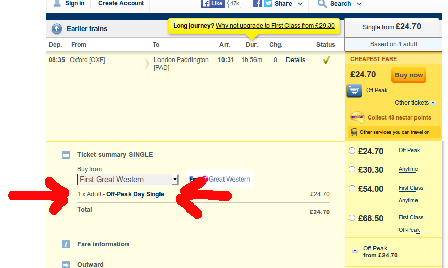 Where can I find the restrictions and easements that apply to a given UK Rail Ticket?