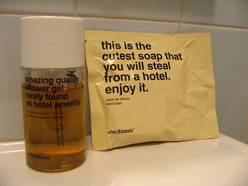 What kind of things can you take from a hotel?