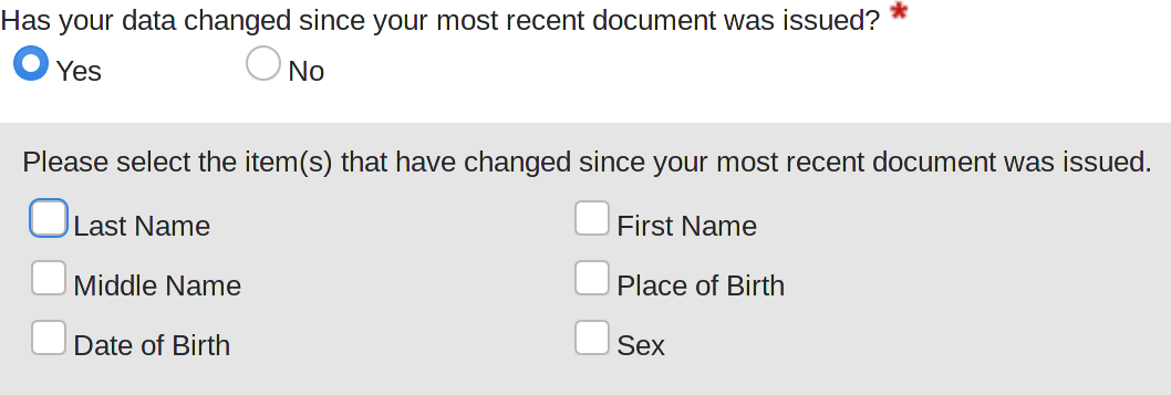 Passport Renewal Data Question