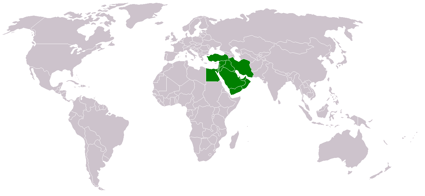 Does the term "middle east" cover a certain set of countries? Could I be misunderstood when using it?