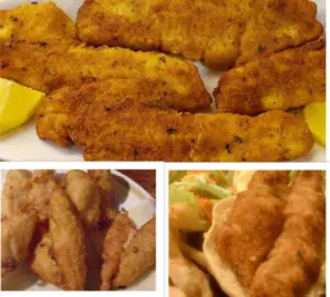 Breaded lake perch