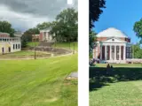 Monticello and the University of Virginia in Charlottesville