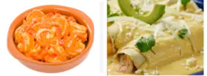 Enchiladas de camarones